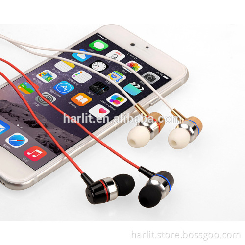 Stylish Handfree 3.5 mm In-ear Wired Stereo Earphone With Microphone And Line Control Noise Cancelling